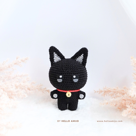 Lovely Black Cat Amigurumi Crochet Pattern PDF