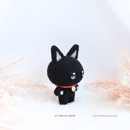 Lovely Black Cat Amigurumi Crochet Pattern PDF