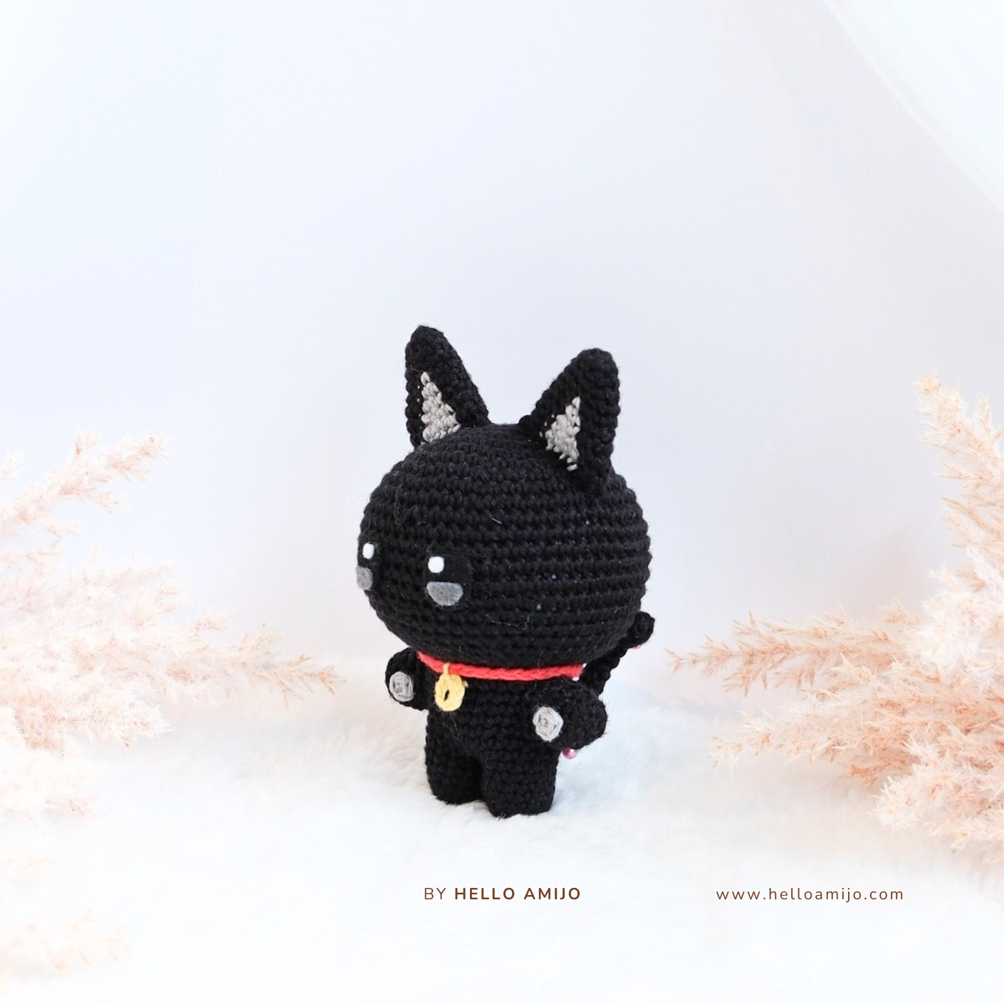 Lovely Black Cat Amigurumi Crochet Pattern PDF