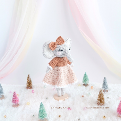 Mary the Elephant Amigurumi Crochet Pattern PDF