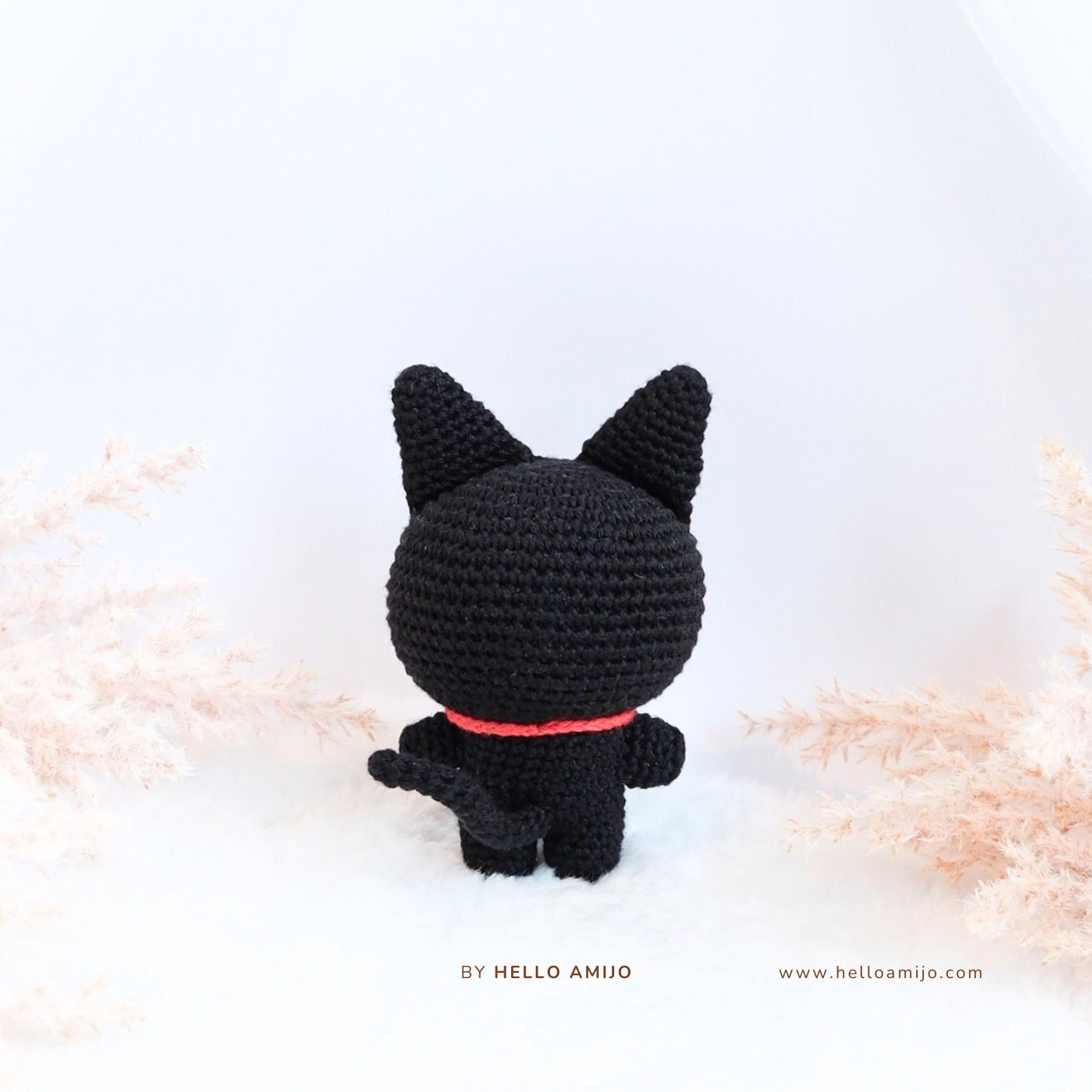 Lovely Black Cat Amigurumi Crochet Pattern PDF