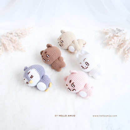 Bundle 5 in 1 Pastel Amigurumi Crochet Pattern