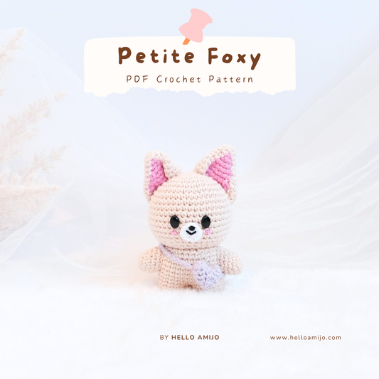 Petite Foxy Amigurumi Crochet Pattern PDF