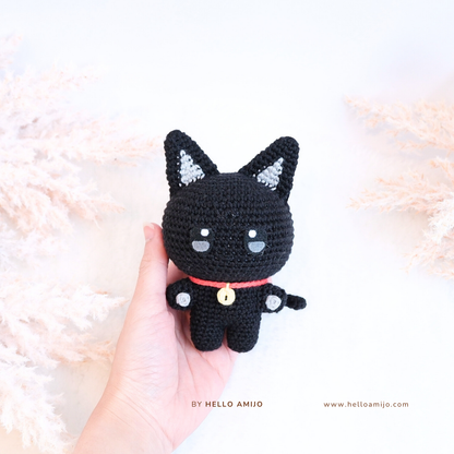 Lovely Black Cat Amigurumi Crochet Pattern PDF