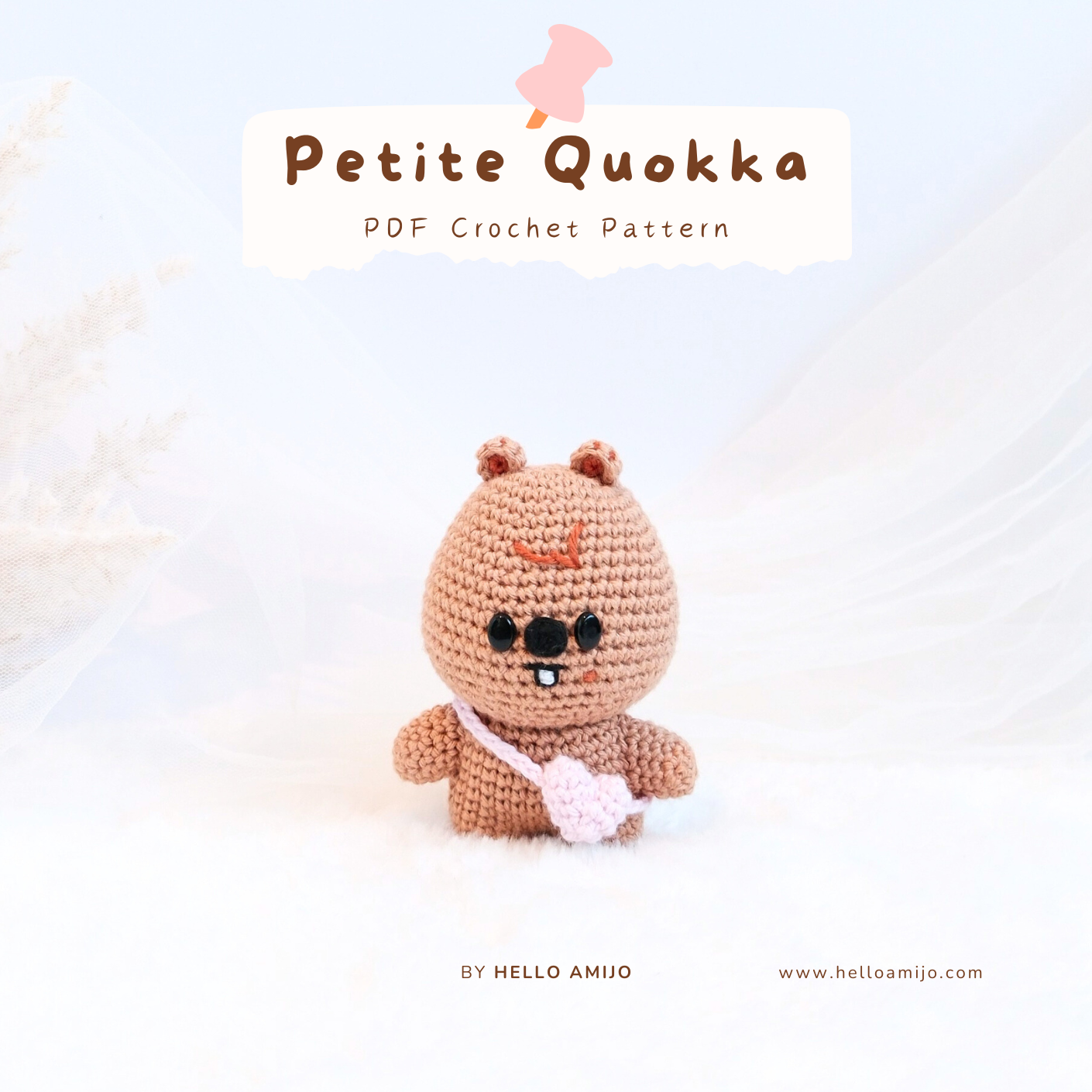 Petite Quokka Amigurumi Crochet Pattern PDF
