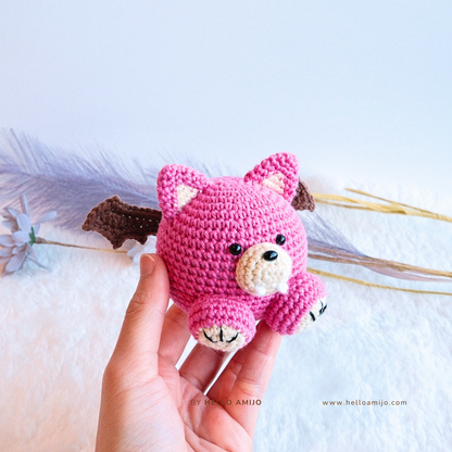 Halloween Vampire 7 Color in 1 Amigurumi Crochet Pattern PDF