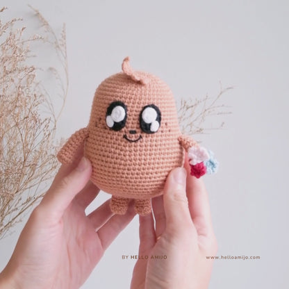 Floral Potato Amigurumi Crochet Pattern PDF