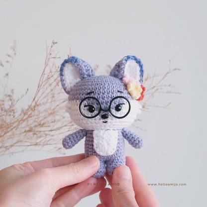 Floral Fox Amigurumi Crochet Pattern PDF